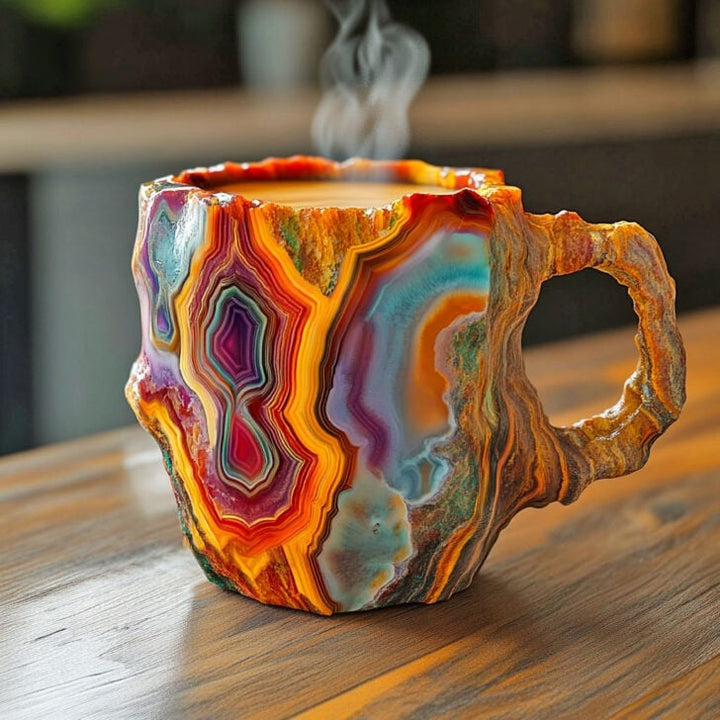 Microwave-Safe Coffee Cup with Textured Insulation