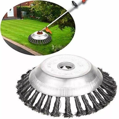 Steel Wire Brush Head Attachment for Brushcutter - 150mm & 200mm Weeding