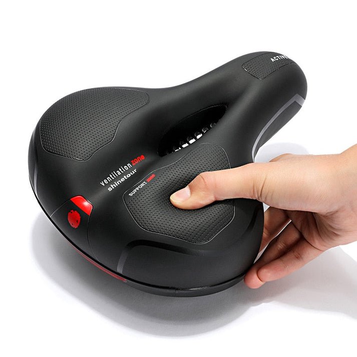Comfort Gel Bicycle Seat with Ergonomic Support and Safety Reflector