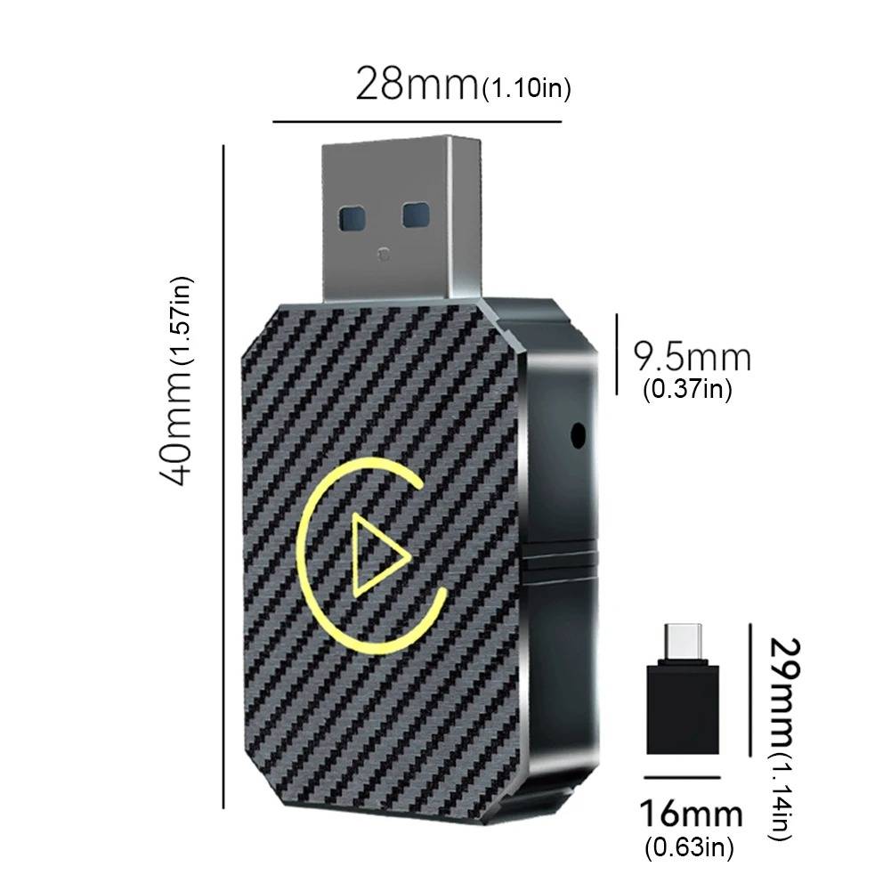 Plug and Play Smart Box for Factory Wired Head Units - Wireless CarPlay & Android Auto Adapter