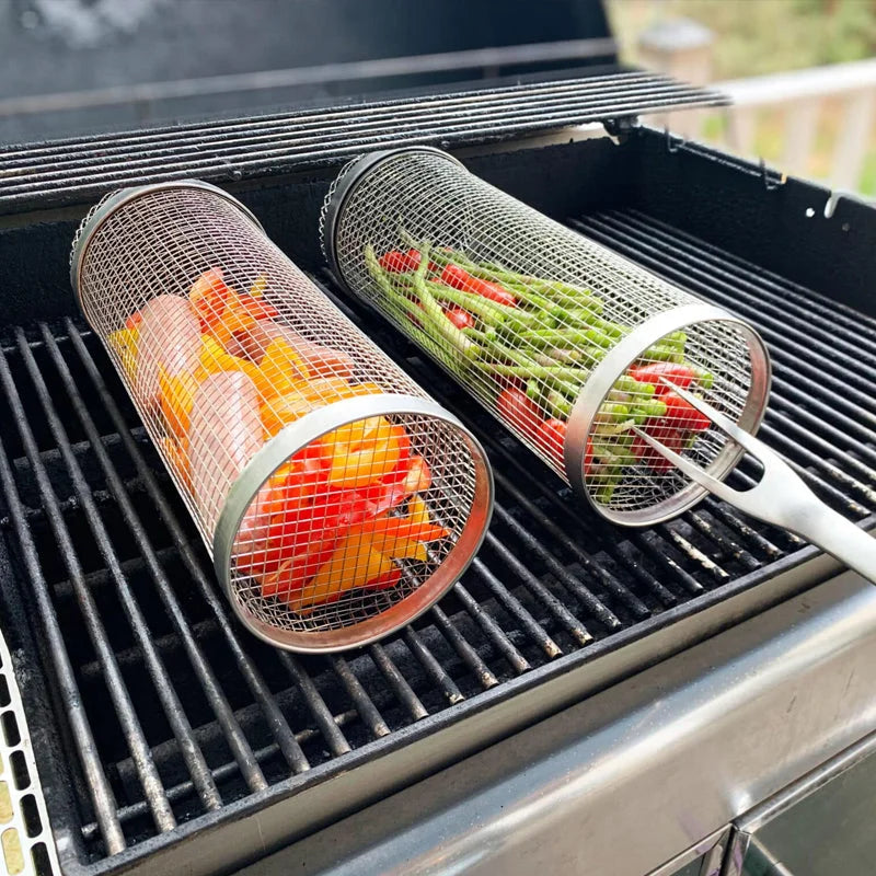 360-Degree Grill Basket for Perfectly Cooked Meals