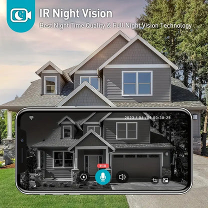 1080p HD Wireless Video Doorbell Camera with 166° Lens, Two-Way Audio