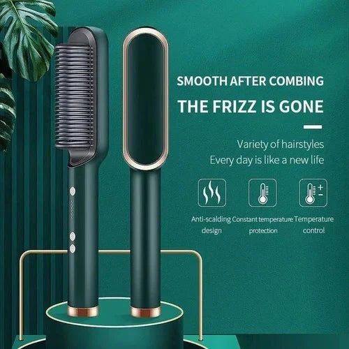 Quick Style Heated Comb with Ionic Frizz Control & Travel Case