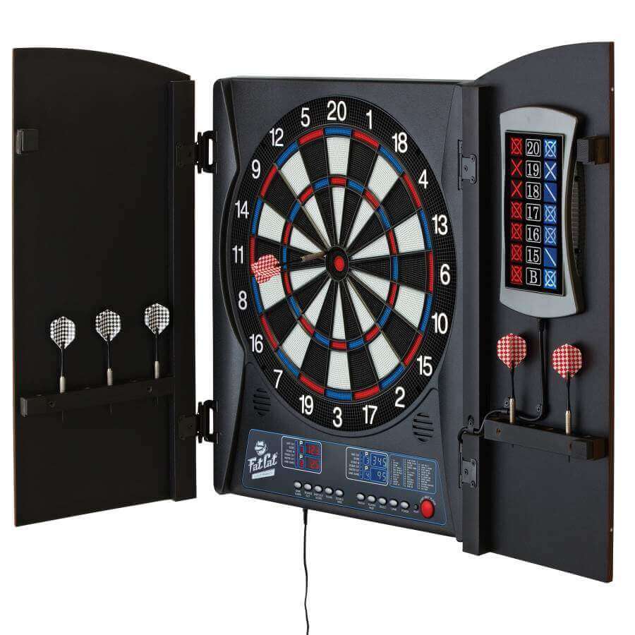 Compact Smart Dartboard with Built-in Storage and 28 Games