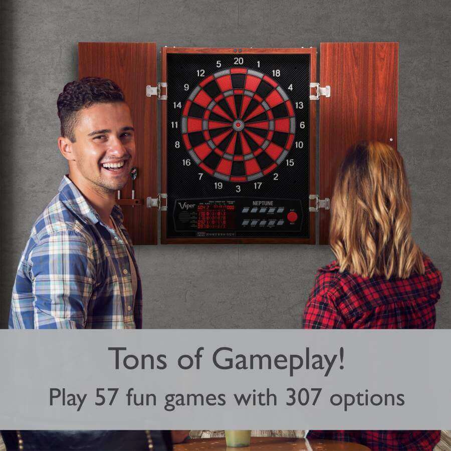 Ultimate Smart Dartboard with Integrated Cabinet Design