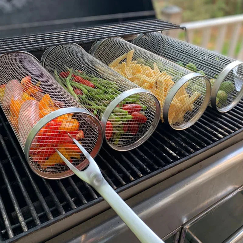 360-Degree Grill Basket for Perfectly Cooked Meals