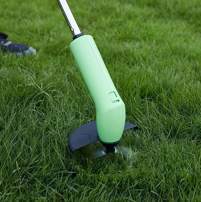 Lightweight Handheld Grass Trimmer with Adjustable Handle and Debris Guard