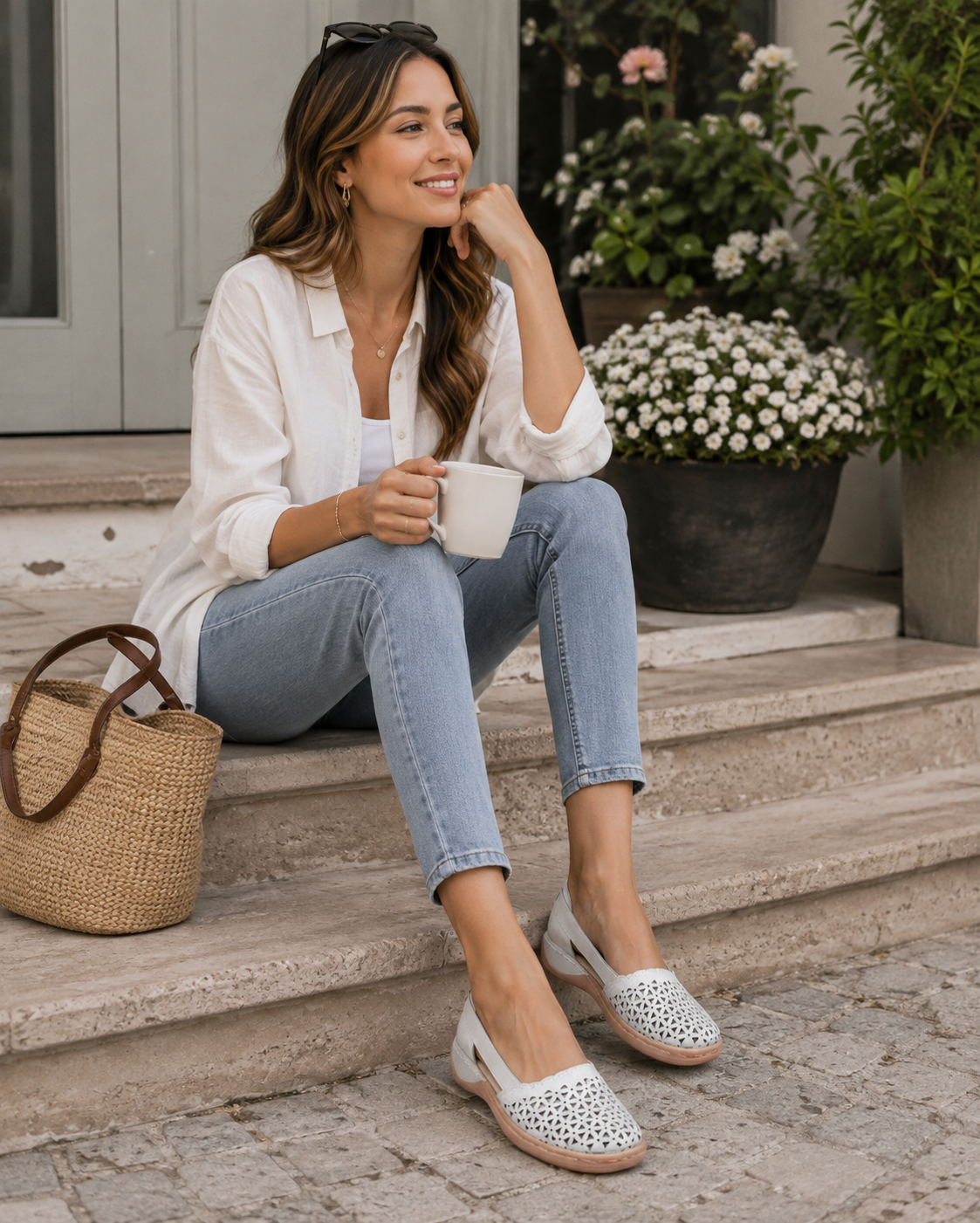 Bunion-Friendly Ballerina Flats for Women, Soft PU Leather, Non-Slip Sole, Sizes 4.5-11