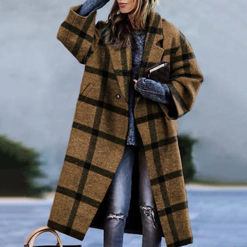 Long Trench Coat for Women – Winter Outerwear