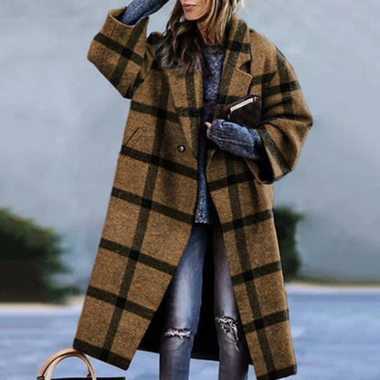 Long Trench Coat for Women – Winter Outerwear