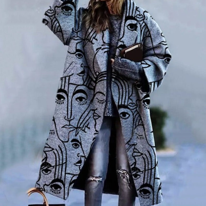 Long Trench Coat for Women – Winter Outerwear