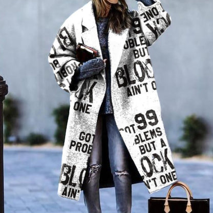 Long Trench Coat for Women – Winter Outerwear