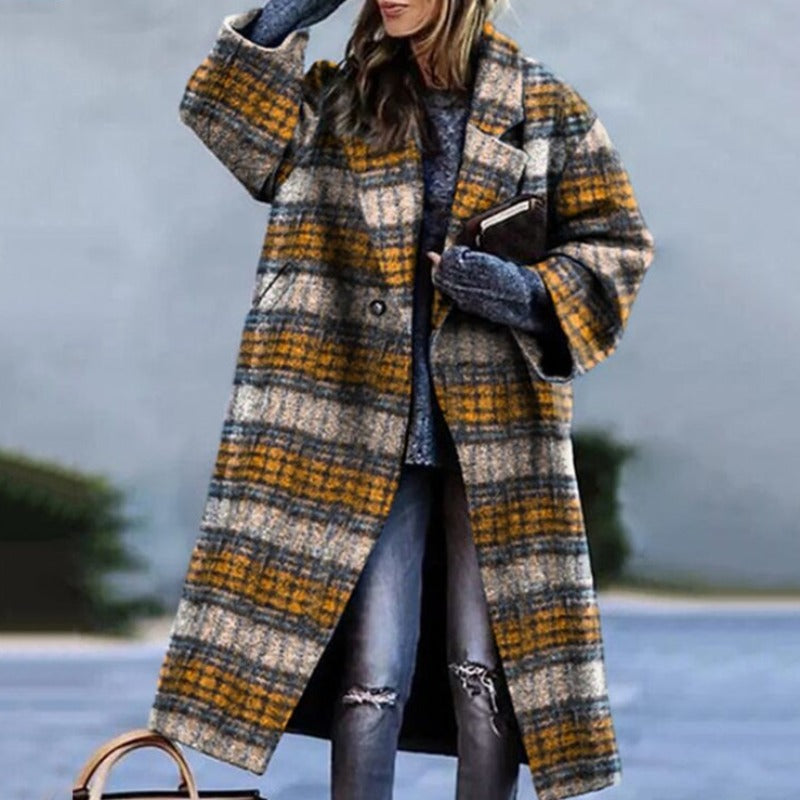 Long Trench Coat for Women – Winter Outerwear