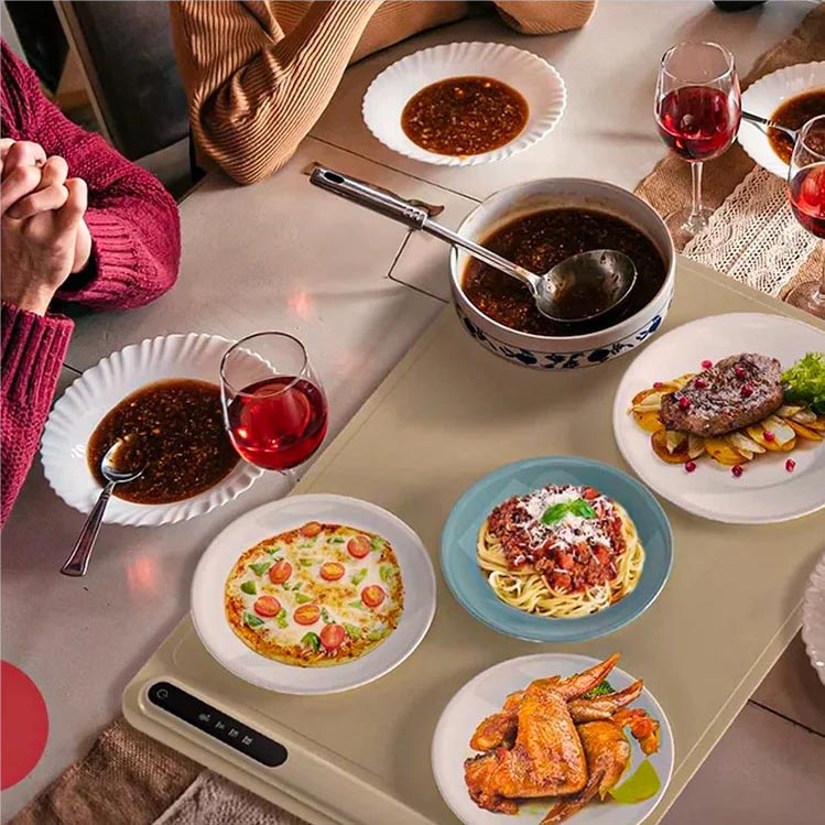 Versatile Silicone Heating Tray with 17 Adjustable Temperatures