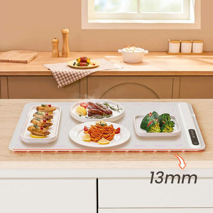 Versatile Silicone Heating Tray with 17 Adjustable Temperatures