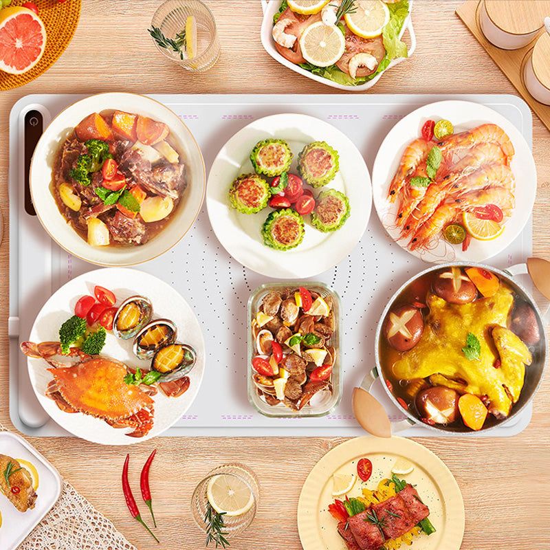 Versatile Silicone Heating Tray with 17 Adjustable Temperatures