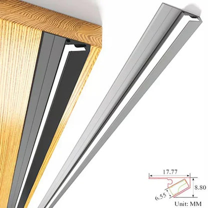 Compact 45-Degree LED Light Strips for Under-Cabinet Lighting