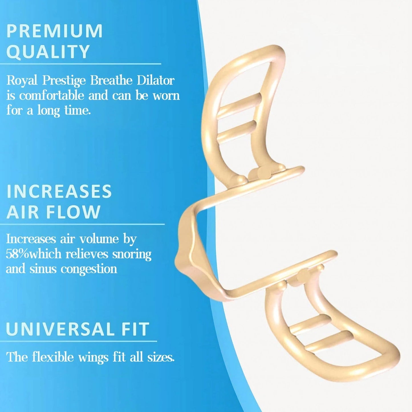 BreatheEasy Nasal Opener with Flexible Fit and Travel Case