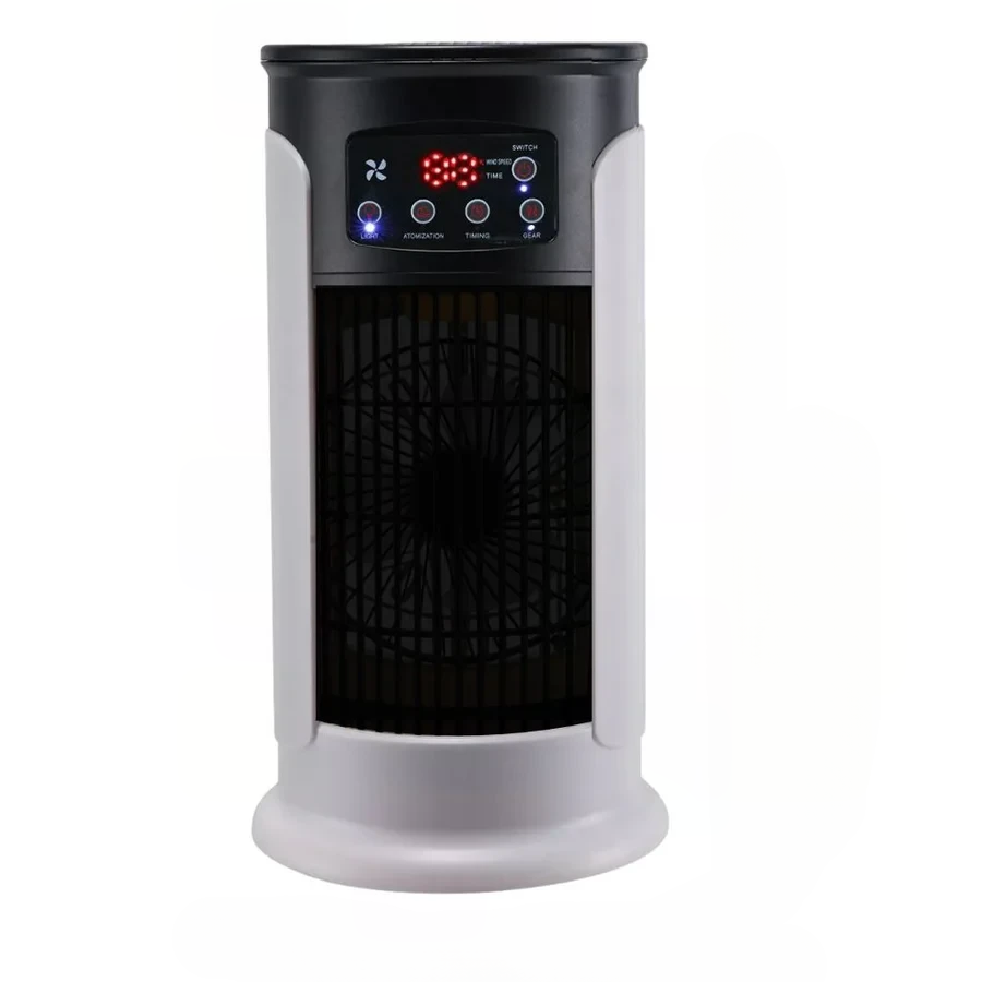 Compact 5-in-1 Air Cooler with 10.14oz Water Tank and 6 Speeds