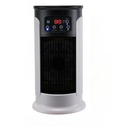 Compact 5-in-1 Air Cooler with 10.14oz Water Tank and 6 Speeds