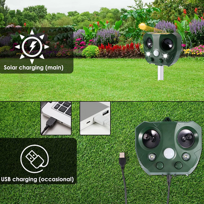 Eco-Friendly Bird Deterrent with Solar Power and Adjustable Features