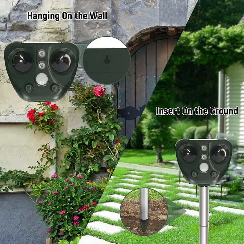 Eco-Friendly Bird Deterrent with Solar Power and Adjustable Features