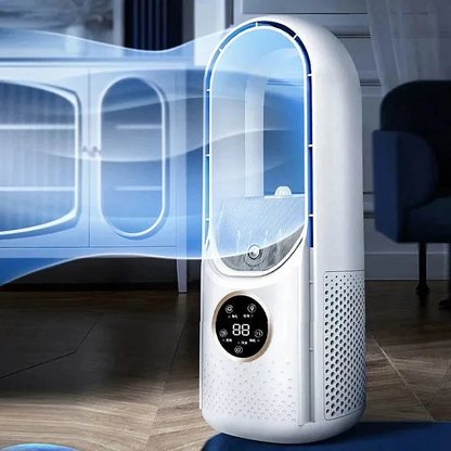 Compact Bladeless Air Cooler with Whisper-Quiet Performance