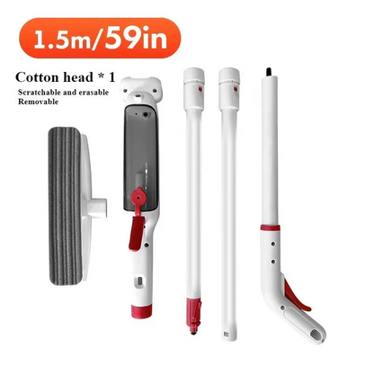 Extendable Window Cleaner with Dual Action Head and 51-Inch Reach