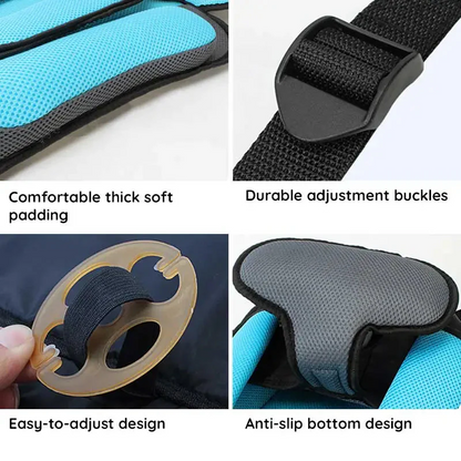 Child Car Seat Booster with Adjustable Harness and Cooling Mesh