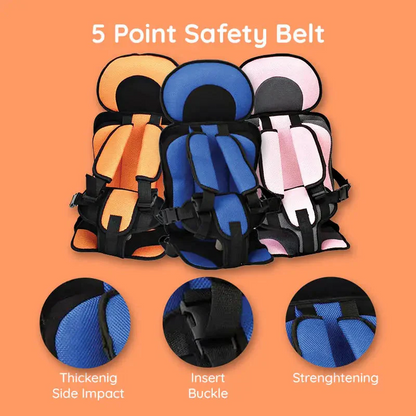 Child Car Seat Booster with Adjustable Harness and Cooling Mesh