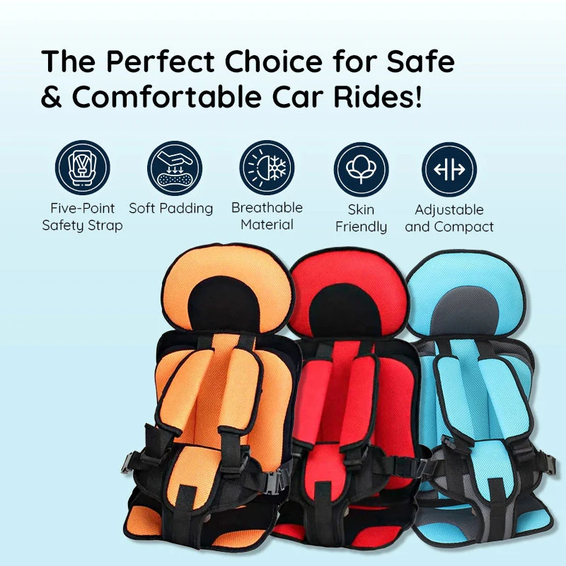 Child Car Seat Booster with Adjustable Harness and Cooling Mesh