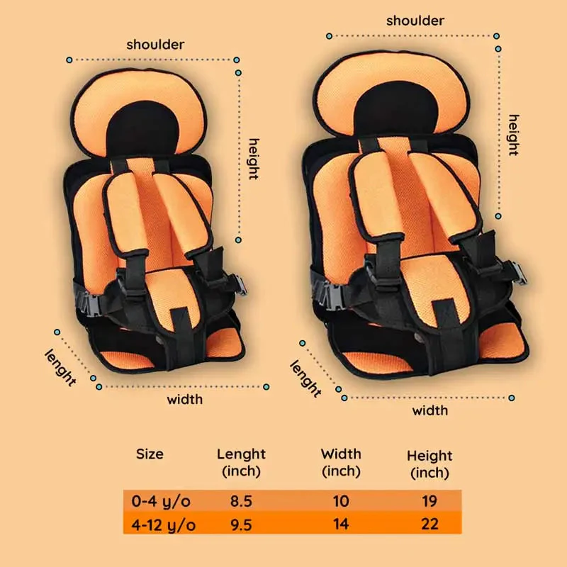 Child Car Seat Booster with Adjustable Harness and Cooling Mesh