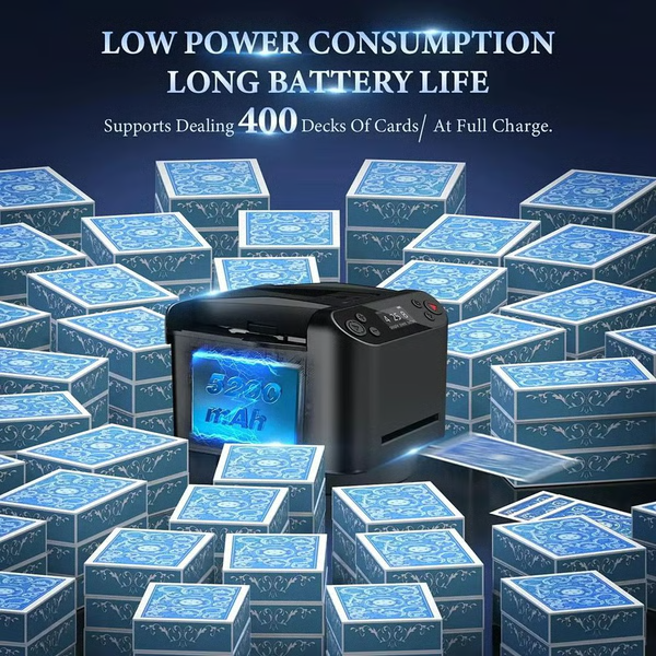 Professional 360° Card Shuffler and Dealer for Game Nights