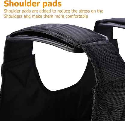 Customizable Weighted Training Vest – Up to 110 lb Capacity