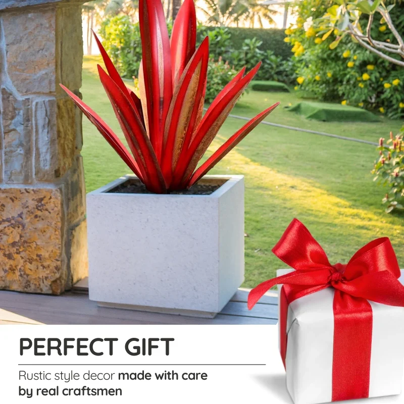 Large Rustic Metal Agave Art Piece with Durable Finish