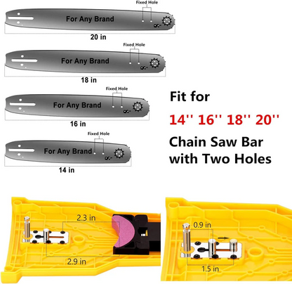QuickSharp Chainsaw Sharpener for 14-20 Inch Bars
