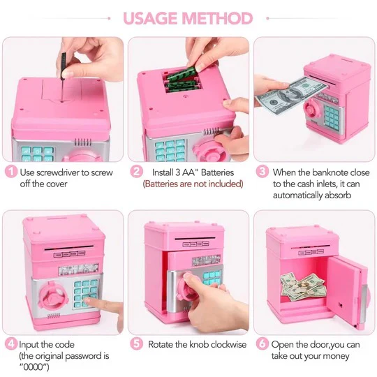 Smart Savings Vault for Kids with Auto Bill Ingestion and Dual Security