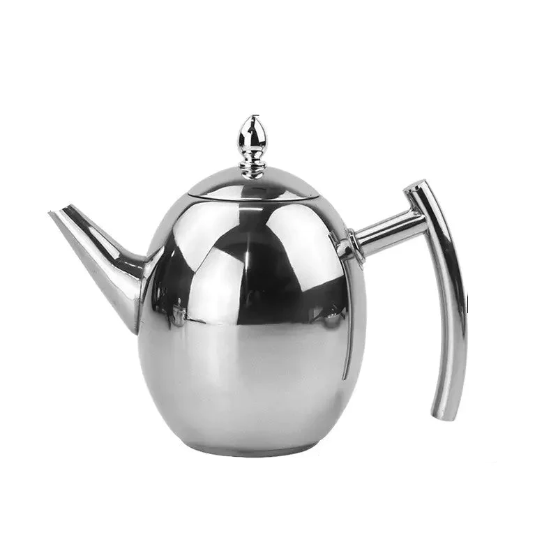 Effortless Loose Leaf Tea Pot with Built-In Strainer, 33oz