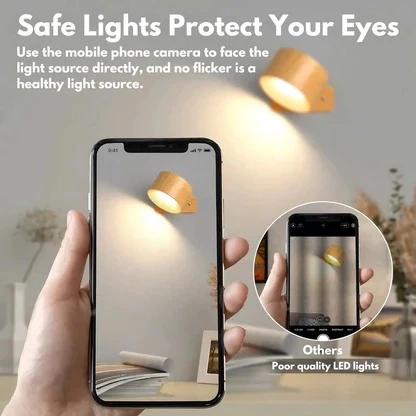 Versatile Wireless Wall Lamp with 360° Adjustability and Touch Controls