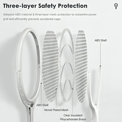 Rechargeable Insect Zapper with Adjustable Angles and Five Functions