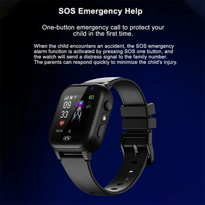 Child Safety Smartwatch with Live Tracking & SOS Alert Feature