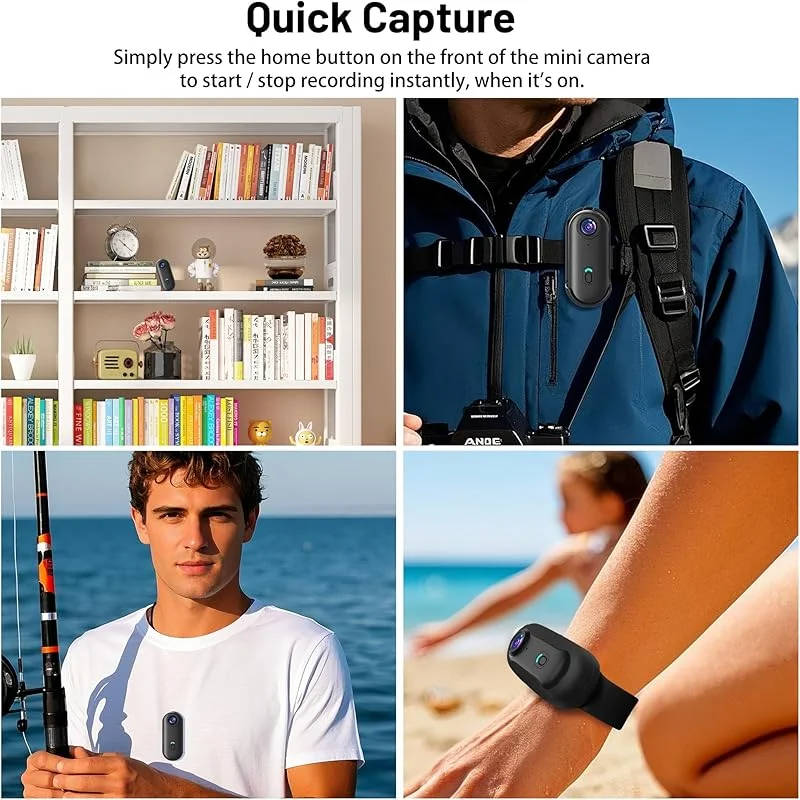 Ultra-Compact 4K Adventure Camera with Versatile Mounting Options