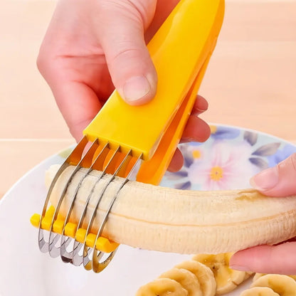 Effortless Fruit & Veggie Slicer with Innovative Handle Design