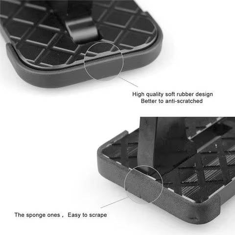 Aluminum Alloy Foldable Step for Vehicle Roof Access - Universal Pedal with Window Breaker for SUV, RV, Truck