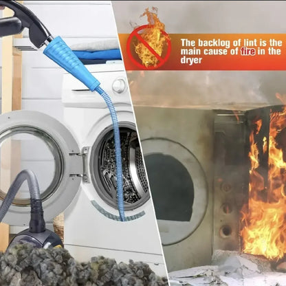 Versatile Dryer Vent Cleaning Tool with Universal Vacuum Fit