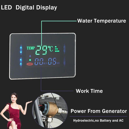 Sleek LED Shower System with 6 Unique Spray Options