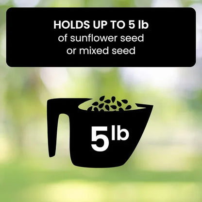 Squirrel-Resistant Bird Feeder with Smart Spinning Perch