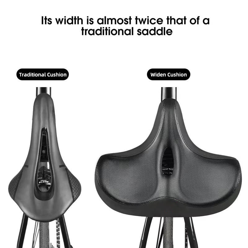ErgoComfort Cycling Seat with Ventilated Design and Shock Absorption