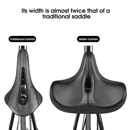 ErgoComfort Cycling Seat with Ventilated Design and Shock Absorption