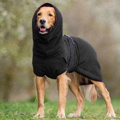 Winter Coat for Dogs - Waterproof Plush Jacket with Reflective Strips, Velcro and Harness Opening, Available in Sizes S to 5XL, 6 Colors